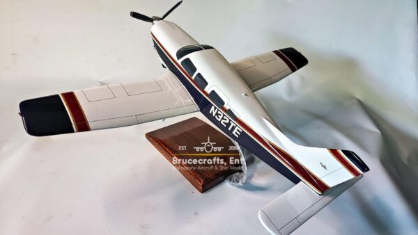 Model of Piper Saratoga II Aircraft with detailed craftsmanship.